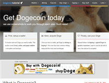 Tablet Screenshot of dogecointutorial.com